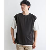 【接触冷感/親子コーデ】速乾COOLフェイクベストTシャツ | ikka | 詳細画像13