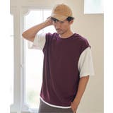【接触冷感/親子コーデ】速乾COOLフェイクベストTシャツ | ikka | 詳細画像2