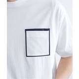 ストライプMIXポケットTシャツ | ikka  | 詳細画像17 