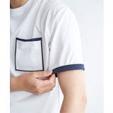 ストライプMIXポケットTシャツ | ikka  | 詳細画像19 