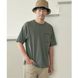 ストライプMIXポケットTシャツ | ikka  | 詳細画像3 