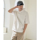 ホワイト | 【接触冷感/抗菌防臭】GOKU楽セイケツ5分袖パーカ | ikka