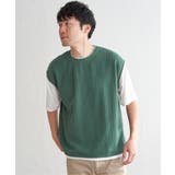フクレジャカードフェイクベストTシャツ | ikka | 詳細画像12