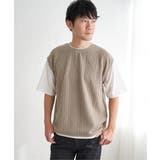 フクレジャカードフェイクベストTシャツ | ikka | 詳細画像21