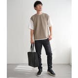 フクレジャカードフェイクベストTシャツ | ikka | 詳細画像22