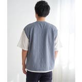 フクレジャカードフェイクベストTシャツ | ikka | 詳細画像25