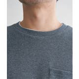 【雑誌MonoMax5月号掲載】メランジワッフルポケ付きフェイクTシャツ | ikka | 詳細画像30