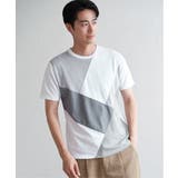 【親子おそろい】ブロックスポンチ斜め切り替えTシャツ | ikka | 詳細画像6