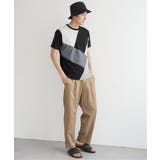 【親子おそろい】ブロックスポンチ斜め切り替えTシャツ | ikka | 詳細画像11