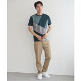【親子おそろい】ブロックスポンチ斜め切り替えTシャツ | ikka | 詳細画像16