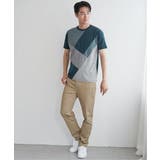 【親子おそろい】ブロックスポンチ斜め切り替えTシャツ | ikka | 詳細画像17