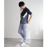 【親子おそろい】ブロックスポンチ斜め切り替えTシャツ | ikka | 詳細画像18