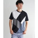 【親子おそろい】ブロックスポンチ斜め切り替えTシャツ | ikka | 詳細画像26