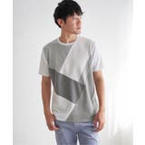 【親子おそろい】ブロックスポンチ斜め切り替えTシャツ | ikka | 詳細画像31