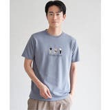 ポンチスリーメン刺繍Tシャツ | ikka | 詳細画像8