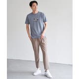 ポンチスリーメン刺繍Tシャツ | ikka | 詳細画像9