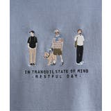 ポンチスリーメン刺繍Tシャツ | ikka | 詳細画像22
