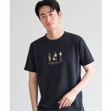 ポンチスリーメン刺繍Tシャツ | ikka | 詳細画像1