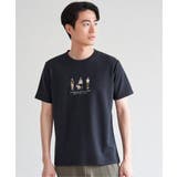 ポンチスリーメン刺繍Tシャツ | ikka | 詳細画像2