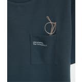 【親子おそろい】ポンチメガネ刺繍ポケットTシャツ | ikka | 詳細画像23