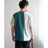 フクレジャカードワッフル切り替えTシャツ | ikka | 詳細画像12