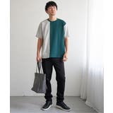 フクレジャカードワッフル切り替えTシャツ | ikka | 詳細画像13