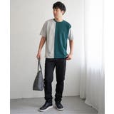 フクレジャカードワッフル切り替えTシャツ | ikka | 詳細画像14
