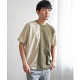 フクレジャカードワッフル切り替えTシャツ | ikka | 詳細画像15