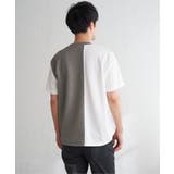 フクレジャカードワッフル切り替えTシャツ | ikka | 詳細画像22