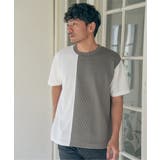 フクレジャカードワッフル切り替えTシャツ | ikka | 詳細画像2