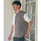 フクレジャカードワッフル切り替えTシャツ | ikka | 詳細画像3