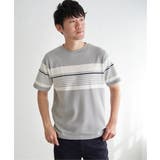リップルパネルボーダーTシャツ | ikka | 詳細画像7