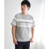 リップルパネルボーダーTシャツ | ikka | 詳細画像8