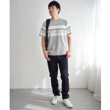 リップルパネルボーダーTシャツ | ikka | 詳細画像9