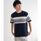 リップルパネルボーダーTシャツ | ikka | 詳細画像14