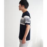 リップルパネルボーダーTシャツ | ikka | 詳細画像17
