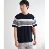 リップルパネルボーダーTシャツ | ikka | 詳細画像19