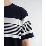 リップルパネルボーダーTシャツ | ikka | 詳細画像21