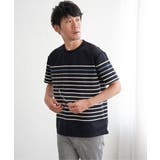 【接触冷感/吸水速乾】アーバンドライパネルボーダーTシャツ | ikka | 詳細画像6