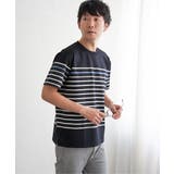 【接触冷感/吸水速乾】アーバンドライパネルボーダーTシャツ | ikka | 詳細画像7