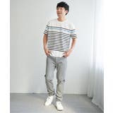 【接触冷感/吸水速乾】アーバンドライパネルボーダーTシャツ | ikka | 詳細画像11