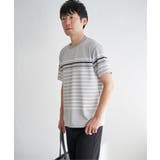 【接触冷感/吸水速乾】アーバンドライパネルボーダーTシャツ | ikka | 詳細画像13