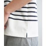 【接触冷感/吸水速乾】アーバンドライパネルボーダーTシャツ | ikka | 詳細画像24