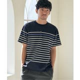 【接触冷感/吸水速乾】アーバンドライパネルボーダーTシャツ | ikka | 詳細画像3
