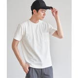 ヘリンボンフクレジャカードTシャツ | ikka | 詳細画像8