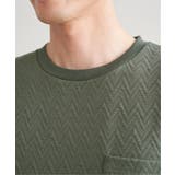 ヘリンボンフクレジャカードTシャツ | ikka | 詳細画像24