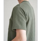 ヘリンボンフクレジャカードTシャツ | ikka | 詳細画像26