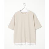 【お得だ値】ドライ鹿の子レイヤードTシャツ5分袖【吸水速乾】 | ikka | 詳細画像34