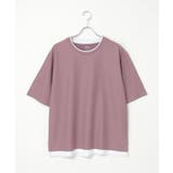 【お得だ値】ドライ鹿の子レイヤードTシャツ5分袖【吸水速乾】 | ikka | 詳細画像37