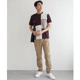 ブロックスCHスエード切り替えTシャツ | ikka | 詳細画像9